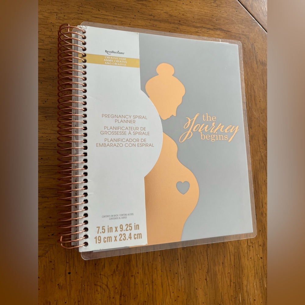 Recollections Pregnancy Spiral Planner The Journey Begins
